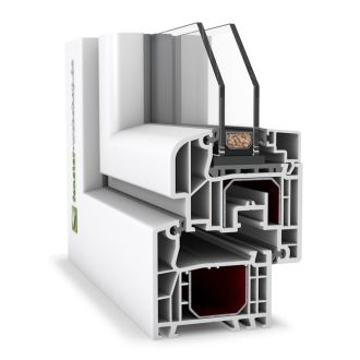 PSK Tür Kunststoff Aluplast IDEAL 4000 Basic
