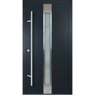 Energiespar-Haustür Aluminium 905-92 Lagertür Anthrazit